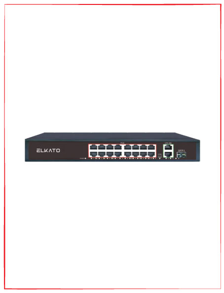سوئیچ شبکه POE (16 پورت صد و 2 پورت گیگ) EL-1SG1621GP-250W(V2)