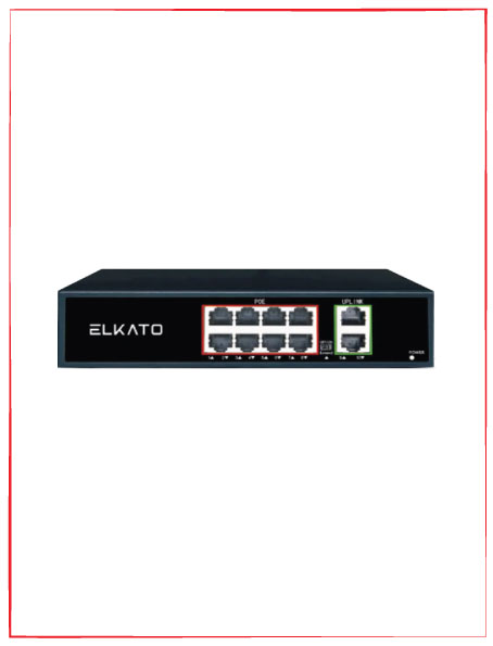 سوئیچ شبکه POE (8 پورت صد و 2 پورت گیگ) EL-1SBL082GP-120W
