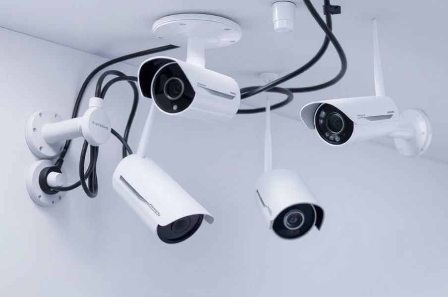 دوربین مداربسته با سیم یا بی سیم